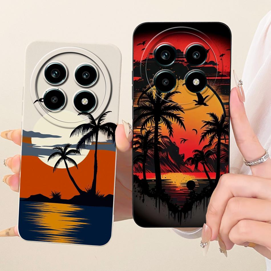 For Realme 13 Pro 13Pro+ Fashion Dusk Beach Painting Phone Case For Realme 13Pro Plus 5G Shockproof Soft Silicone Covers Bumpers