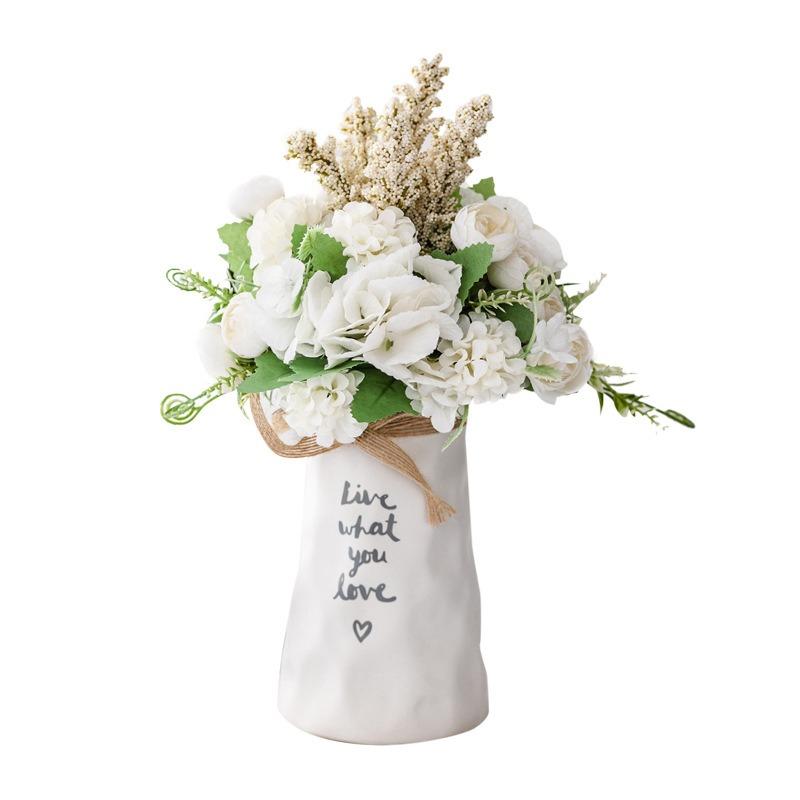 13 Heads Silk Rose Artificial Flowers Fake Bouquet Wedding Home Party Decor