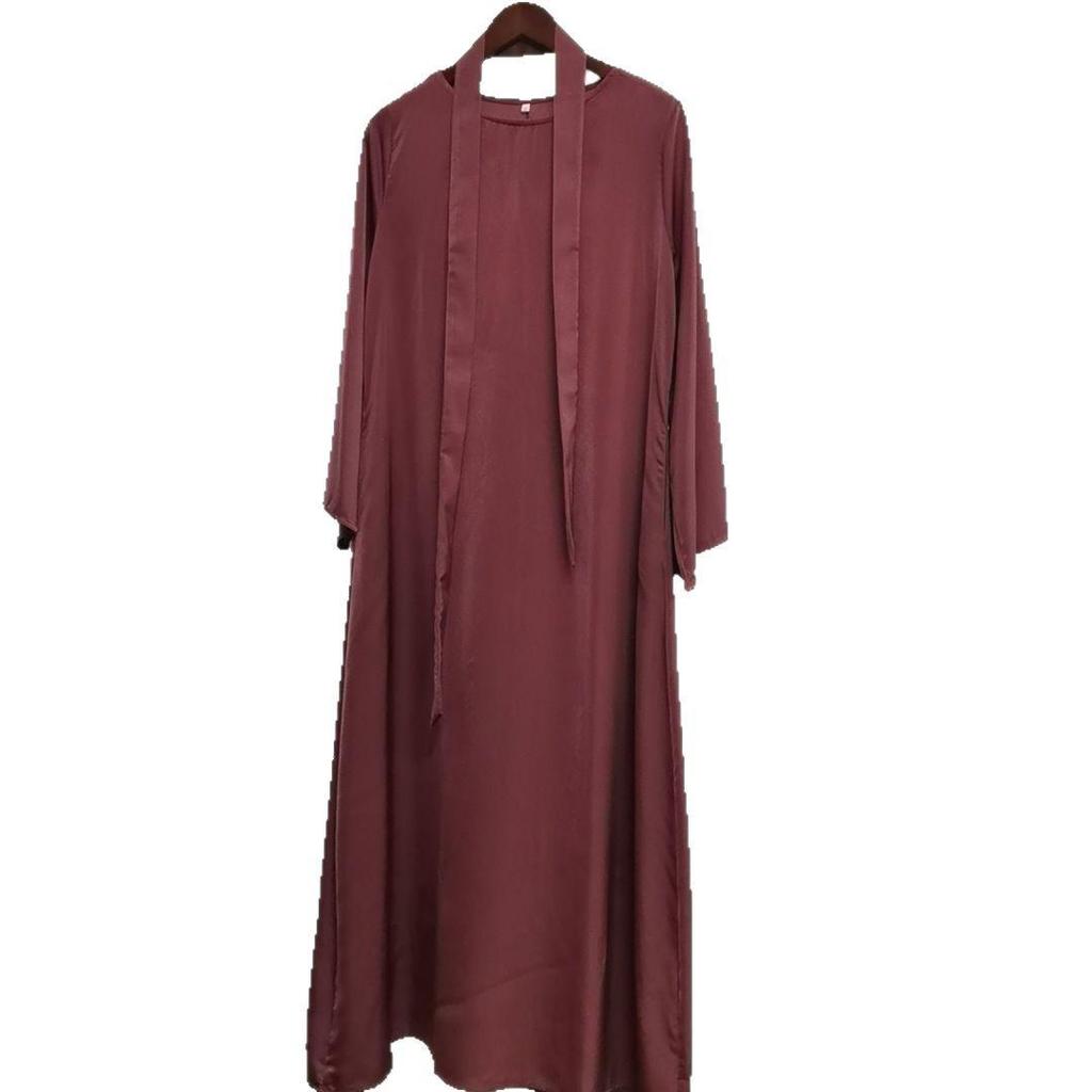 Yiduo Duo Round Neck Flared Sleeve Muslim Fashion Dress 21512#