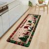 Home Decoration Christmas Kitchen Rugs Xmas Tree Pattern Xmas Floor Mats  Holiday Festival