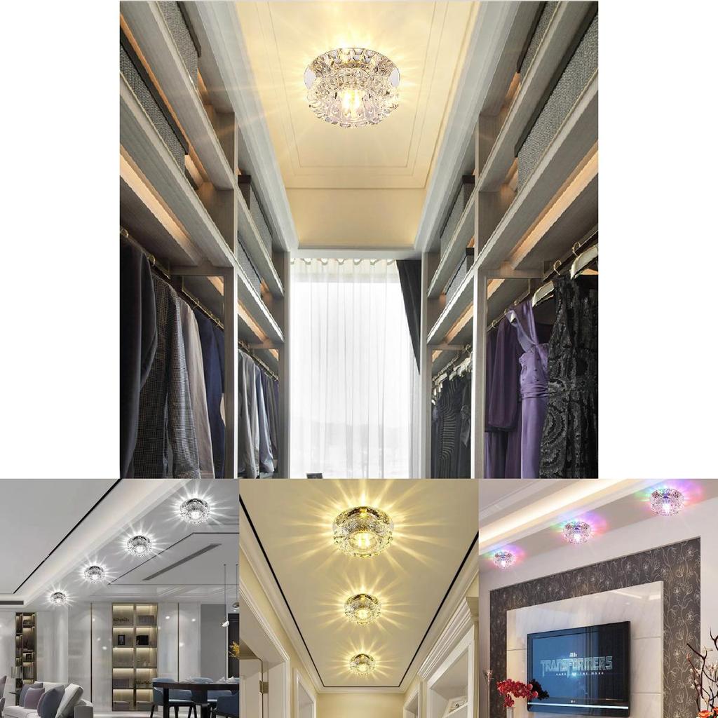 Stunning Crystal Led Recessed Downlight For Living Room Modern Ceiling Light Fixture