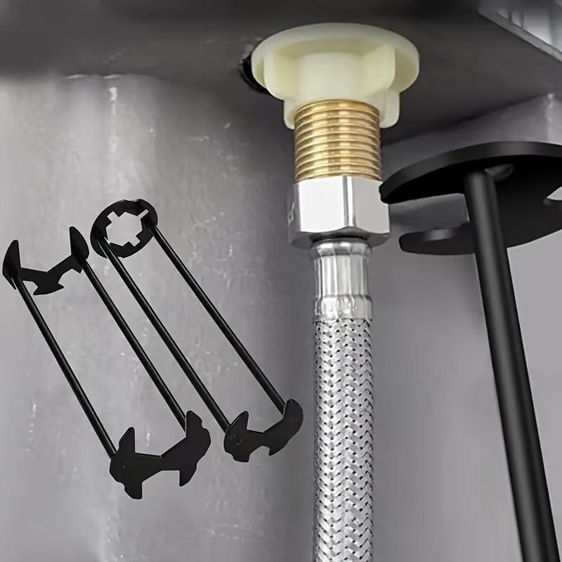 2 Stück Multifunktionales Metallschlüssel-Set, Sandabweisende Wasserdichte Spülenreparatur-Installationswerkzeuge, Universell passend für Badezimmerarmaturen und Rohrventile zur Demontage