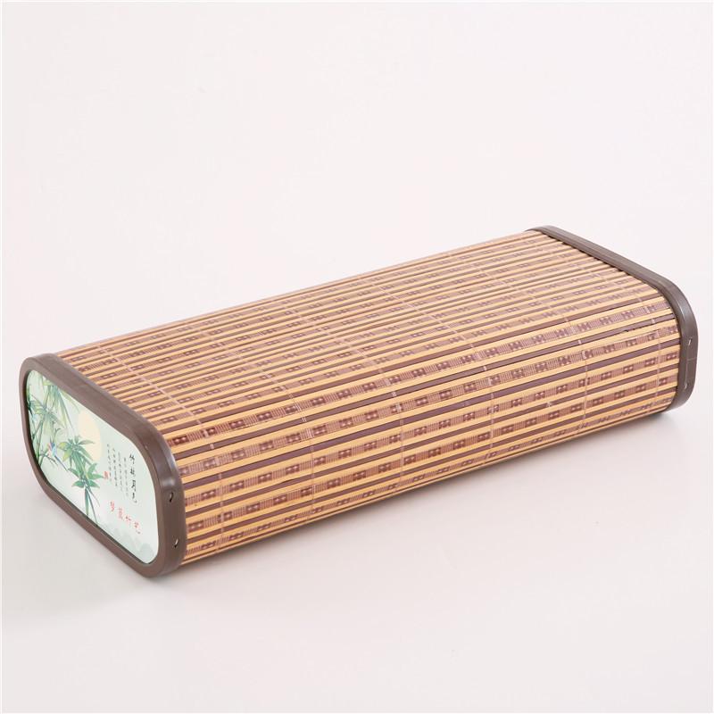 

Summer Hollow Bamboo Pillow Cooling Wood Grain Bamboo Pillow Ice Silk Pillow for Sleeping 18x36x9cm хакі
