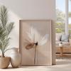 Spring Abstract Flower Print Neutral Minimalist Floral Wall Art Textured Beige Botanical Poster Abstract Floral Beige Home Decor