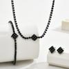 High-end Niche Versatile Necklace Earrings Jewelry Set New Exquisite and Simple