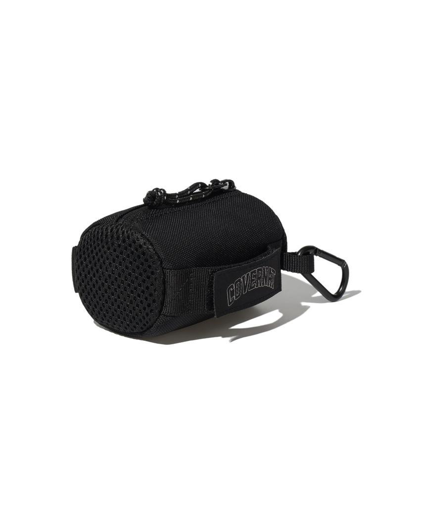 Covernat Arch Logo Webbing Cylinder Pouch Keyring Black