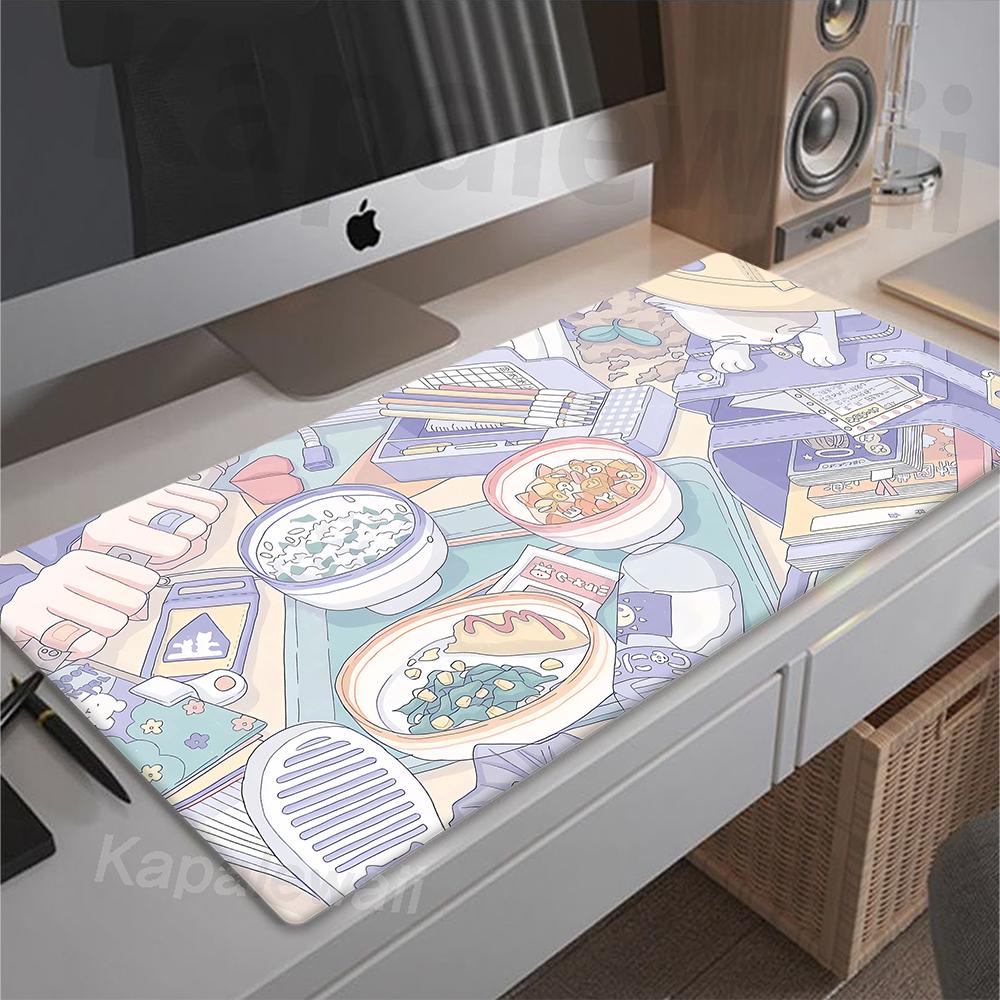 Kawaii Cute Mouse Pad Gamer Mousepad Large Keyboard Pads Deskmat Game Mouse Mat Gaming Table Carpet XXL Pink Carpet xmm