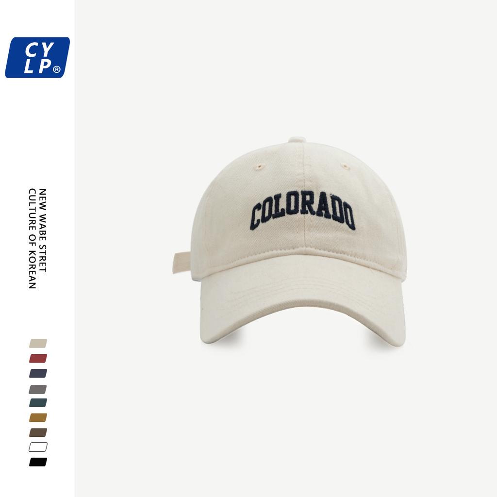 Hat female autumn and winter couple street letter embroidery baseball cap cap male