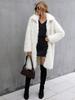 Fabrik Verkauf 2023 Frühling Herbst Winter Lange Faux Pelzmantel Frauen Plüsch Jacke Damen Wihite Flauschigen Jacke Langarm Mode oberbekleidung