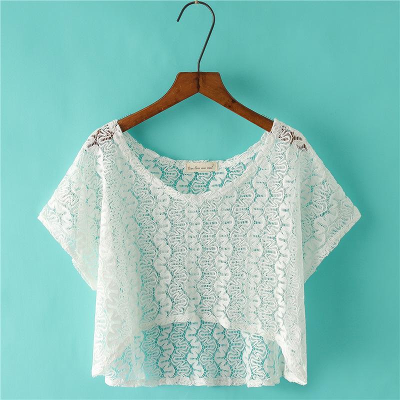 Summer New All-Match Swimsuit With A Thin Blouse Lace Blouse Cape