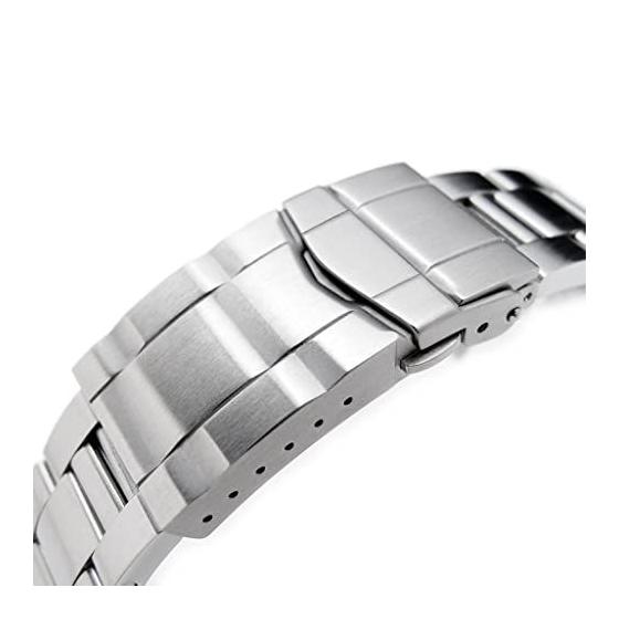 Used 20mm Metal Watch Band Stainless Oyster Bracelet Submariner Clasp for Seiko Alpinist SBDC087 etc.
