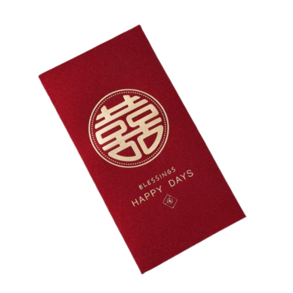 6pcs Chinese Style New Year Red Envelopes Blessing Gifts Packing Bags Spring Festival Supplies