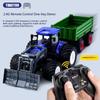 Alloy Remote Control Farmer Tractor Simulation Engineering Vehicle Electric Toy Farm Transport Vehicle 2.4G Remote Contro Vehicl