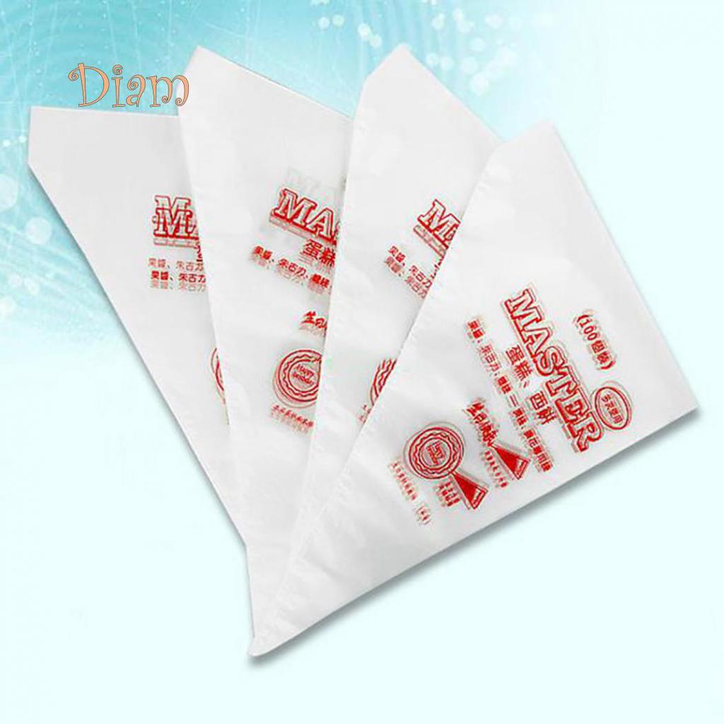 Bags 100pcs Disposable Bags Icing Nozzle Fondant Cake Decorating Pastry Tool