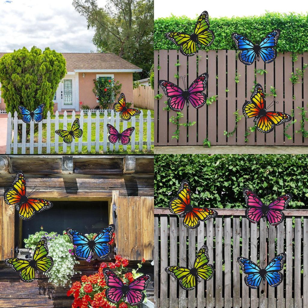 Butterfly Wall Decor Iron Art Gift For Home Garden Interior Outdoor Celebrations