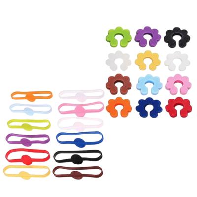 Reusable Silicone Glass Markers Set Perfect for Wine Glasses and Cocktails Color Suitable for Parties and Event