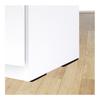Double furniture glide 35x15x5 furniture foot, hammered in, BLACK 10 PCS