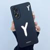 Case For Oppo A18 A38 A58 A78 4G Cover Camera Protection Cute Letter Liquid Silicone Soft Back Covers For Oppo A 38 A 18 Housing