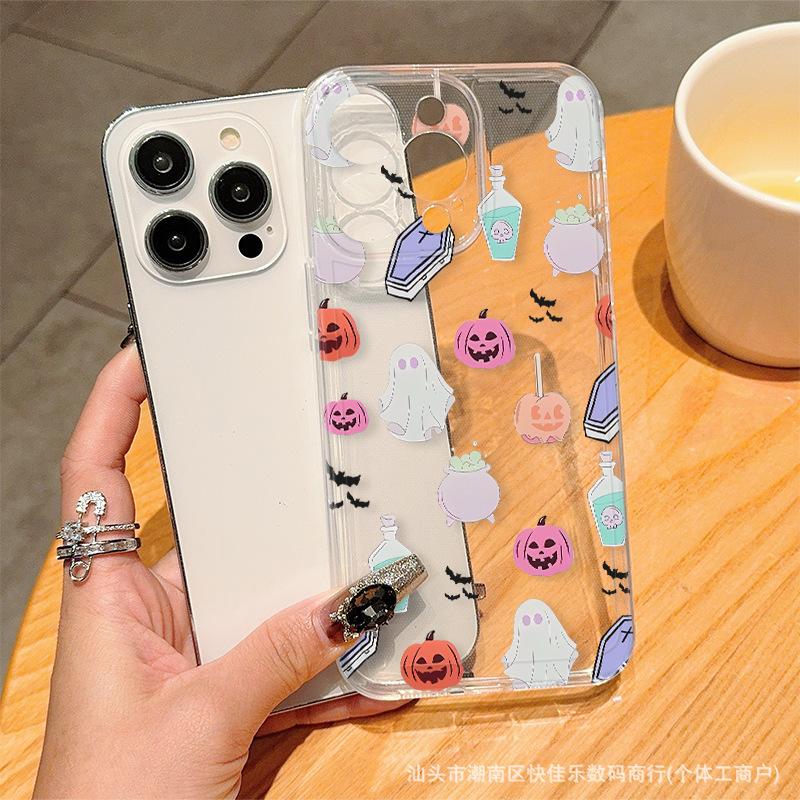 Pumpkin Bat for Apple 15Promax phone case iPhone14/13/12/11 Pro niche xs tide 16