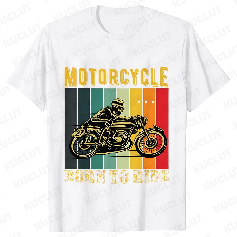 I Like My Motorcycle and Maybe 3 People T-Shirts Men Casual Loose Clothing Oversized Summer Fashion Tops Cartoon Mens Tshirts