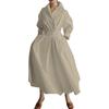 Spring Women's Fashionable Long Sleeved Shirt With Elastic Waist And Large Swing Dress