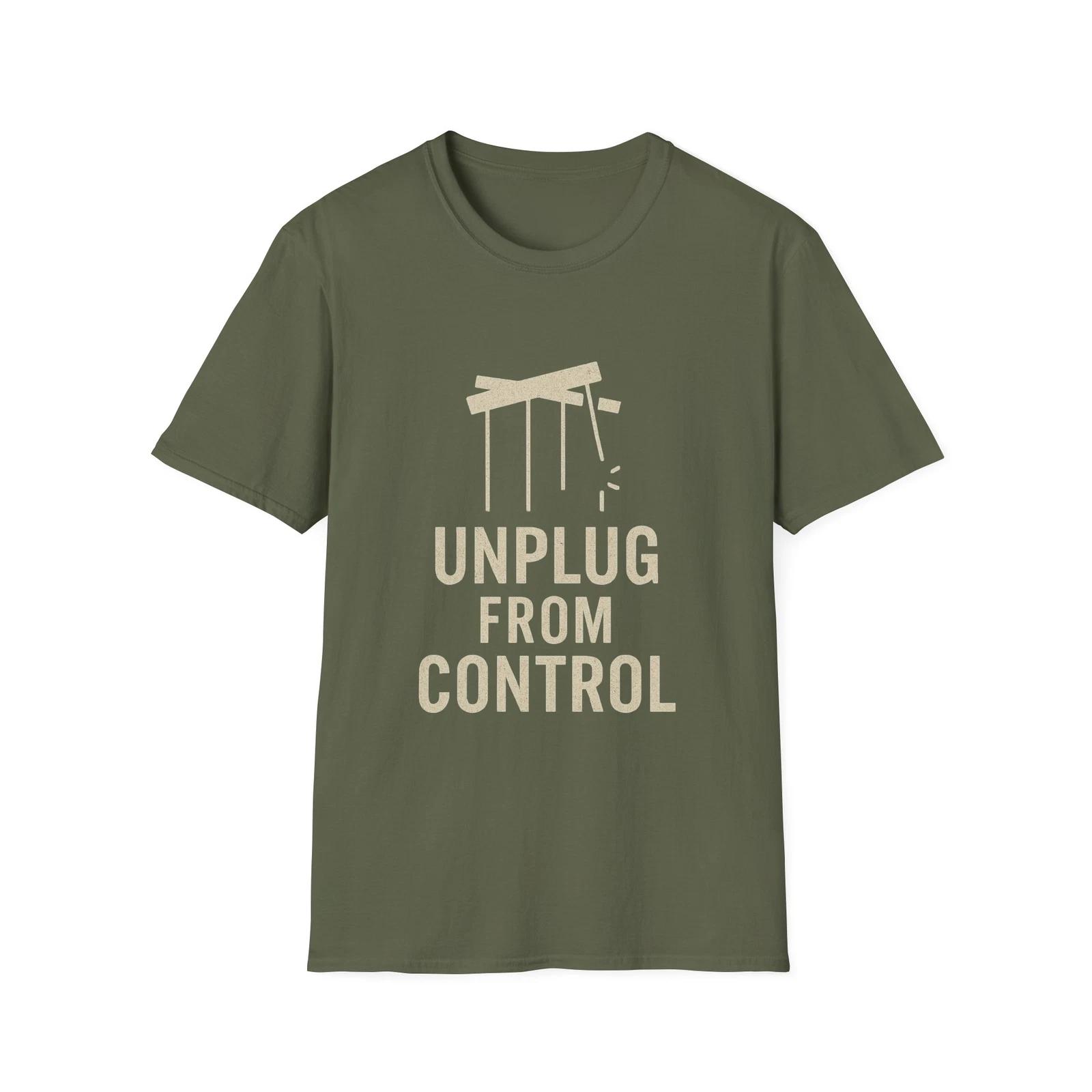 Unplug From Control T shirt, Patriotic Shirt, Freedom Apparel, American Wear S