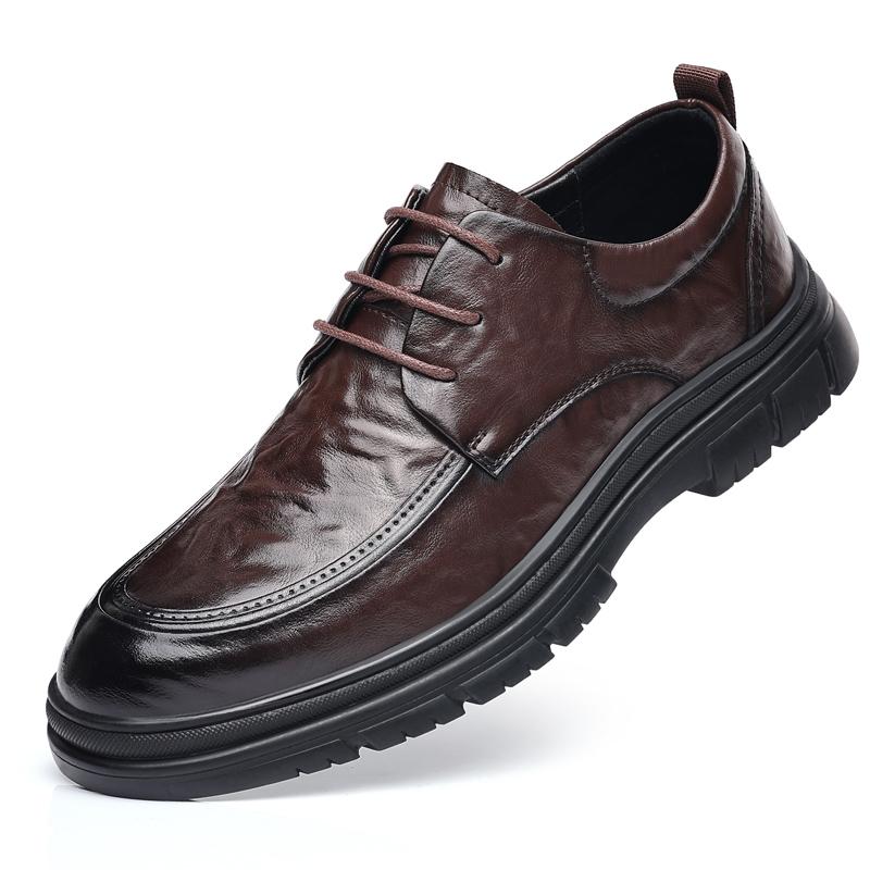 

Модные брендовые мужские туфли-лоферы, роскошные высококачественные кожаные броги, мужские деловые туфли, черные повседневные туфли для общения, мужская обувь 44 коричневый