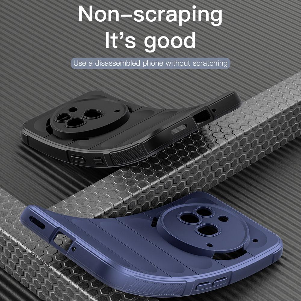 KEYSION Shockproof Matte Case for Nothing Phone 3A 3A Pro Anti-skid Soft Silicone Phone Back Cover for Nothing Phone 3A Pro 3A