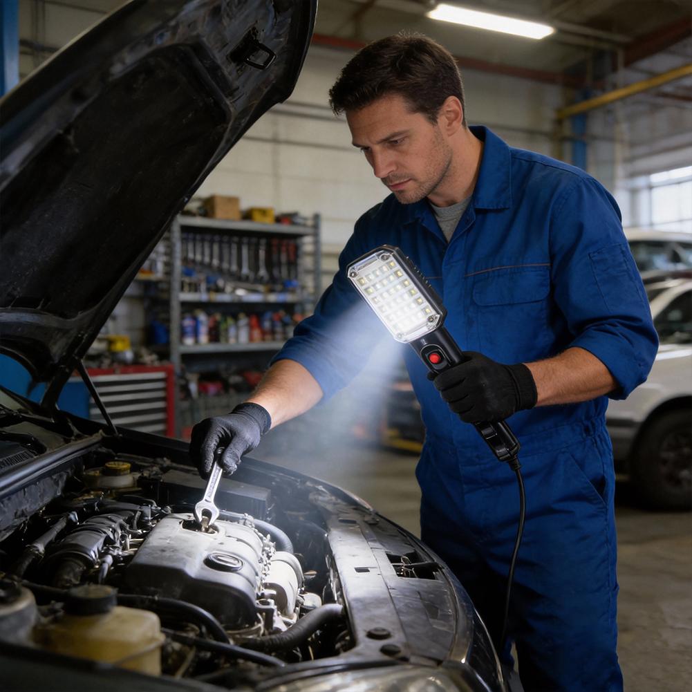 Auto Repair Work Light Magnetic Suction Handheld With Multifunctional LED Work Light For Automotive Repair