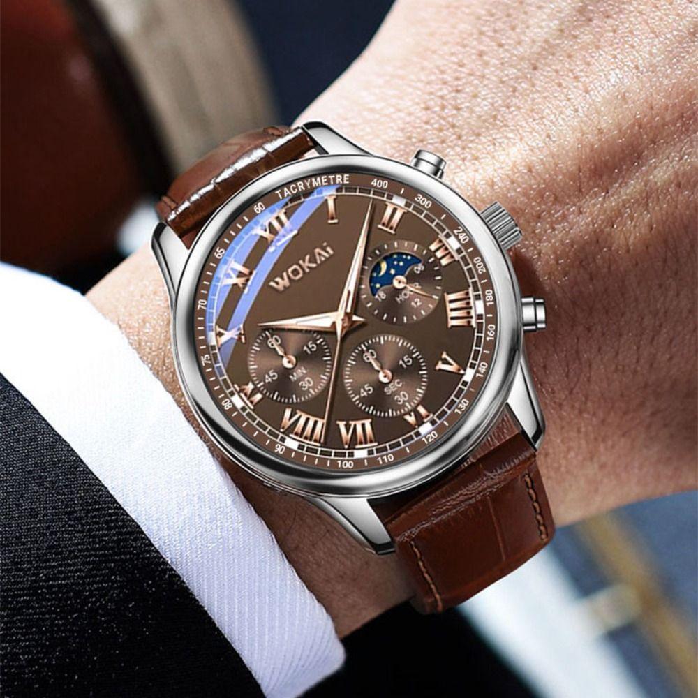 Casual Quartz Watch Six-Pin Business Watch Creative Wrist Watch