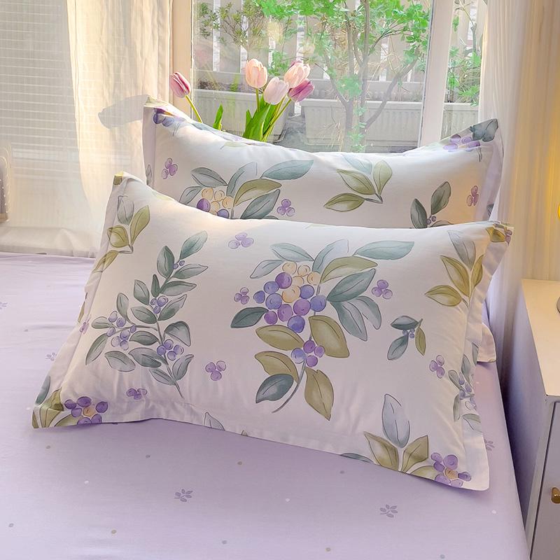 Set of Two Pure Cotton Pillowcases, 48x74cm - Pillow Core Covers [Pair Only]