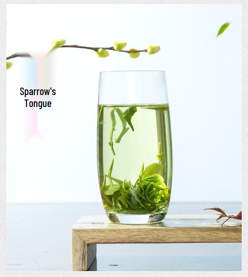 250g New 2025 Pre-Rain Bamboo Leaf Green Tea from Emei Mountain - Sparrow Tongue Silver Needle