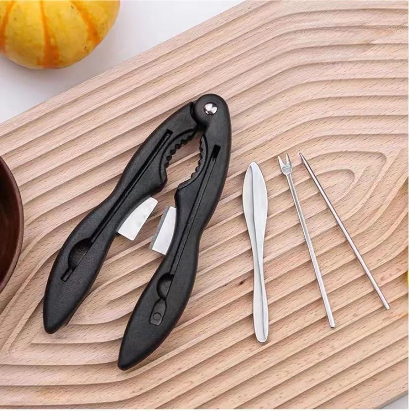 Stainless Steel Crab Tool Set With Removable Components For Seafood Lovers Kitchen Gadgets