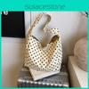Urban Minimalist Polka Dot Leopard Print Pattern Canvas Tote Bag For Daily Use With Magnetic Closure And Interior Pockets