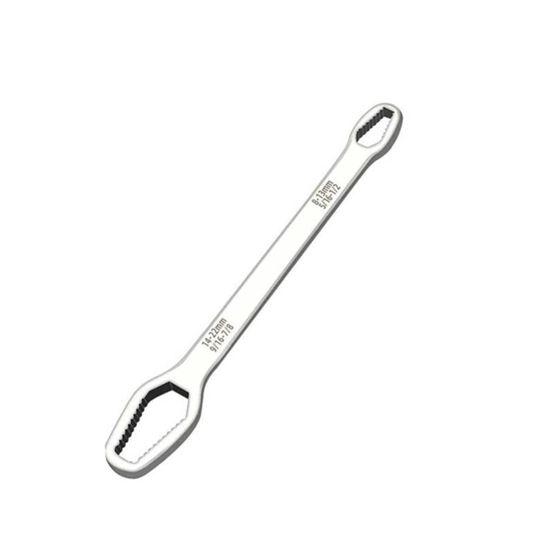 

1 шт. 8-22 мм универсальный ключ Torx, двухсторонний самозатягивающийся регулируемый ключ инструменты 8-22mm 160*5 серебряный