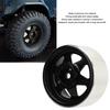Set of 4 1.9-inch Steel Beadlock Wheels for RC Crawlers (Black) - Compatible with Axial SCX10 90046, D90, Traxxas TRX4, Redcat, Tamiya, and HPI