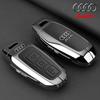 For Audi 8YFor Audi A3 A5L Q6 A6L A6 A7 Q7 Q3 Q5 New 2025 Accessories Zinc Alloy Car Smart Remote Key Case Cover Shell Holder Protector Fob
