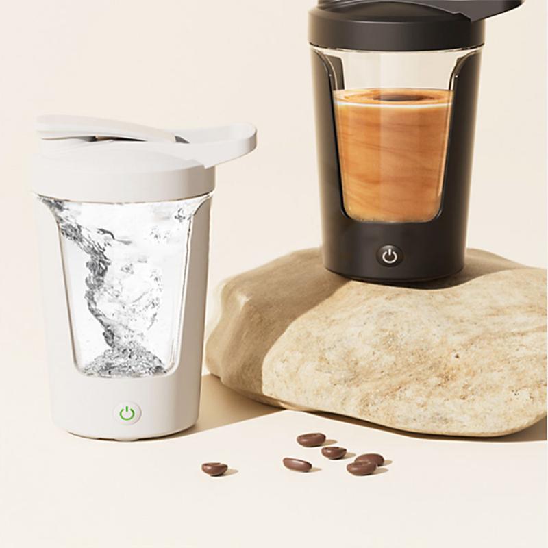 Fully automatic electric mixing cup, one click mixing, temperature resistant, leak proof, portable food grade material water cup