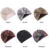Women African Headwraps Pre-Tied Bonnet Knot Beanie Cap Elastic Bandanas Pleated Muslim Turbans Hat Chemo Covers Cap