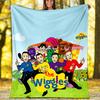 The Wiggles Theme Printed Blanket - Perfect for Couch, Bed, Travel & Outdoor Use | Machine Washable, Cozy & Durable.
