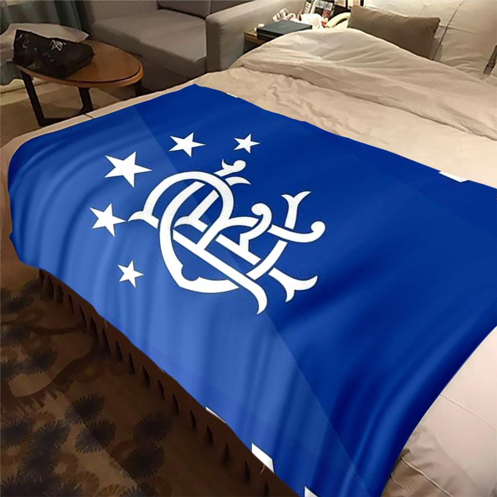 1PC Rangers Fc Blanket Perfect All Seasons Soft Comfortable Sofa Office Travel Home Use Great Gift Idea