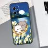 Cartoon Peach Mochi Cat Case For Xiaomi Redmi Note 11 Pro Note 12 8 9 10 Pro 12S 10S 11S 9S Redmi 12C 9C 10C Capa