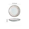 Japanese Sushi Plate Ceramic Dish for Restaurant Commercial Use Sashimi Salmon Appetizer Round Tray