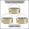 Stainless Steel Mosquito Coil Holder with Lid and Ash Catcher - Fireproof, Anti-Scald, Outdoor & Household Incense Burner Tray.