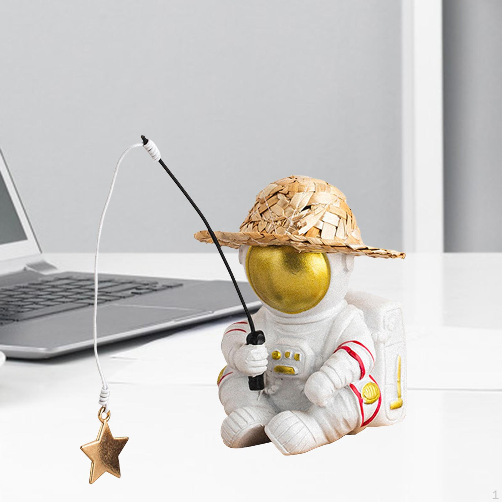 

Astronaut Action Figure Figurine Sculpture Ornament Spaceman Statue Kids Boys Living Room Decor Model 8