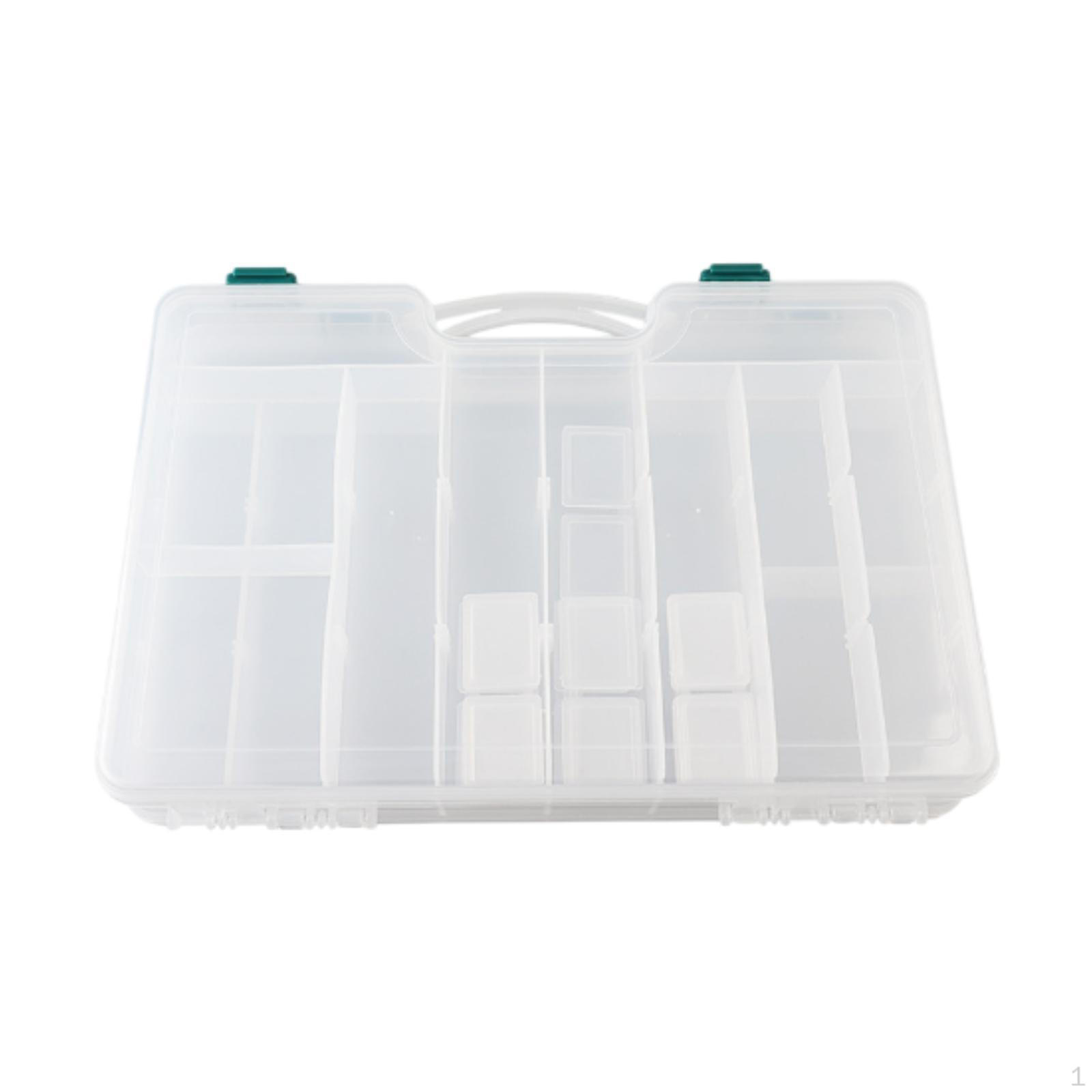 

Контейнер-коробка для рыболовных снастей, утолщенный, для приманок и аксессуаров, 44 ячейки, с ручкой, двусторонний чистый