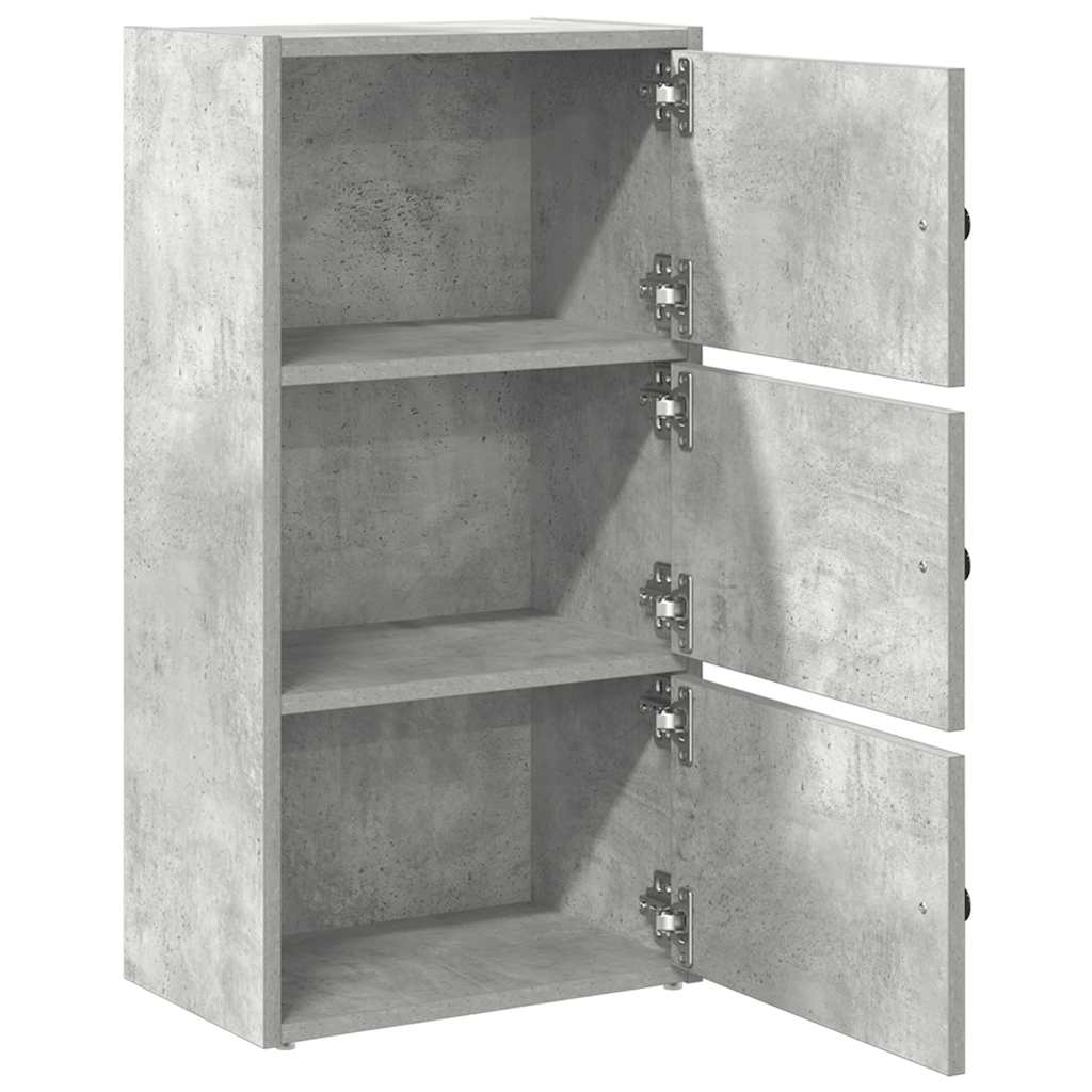 Bookshelf Concrete Grey 40x24x77 cm Engineered Wood