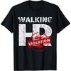 DHAEY Funny Walking HR Violation Retro Sunset HR Professional Day T-Shirt