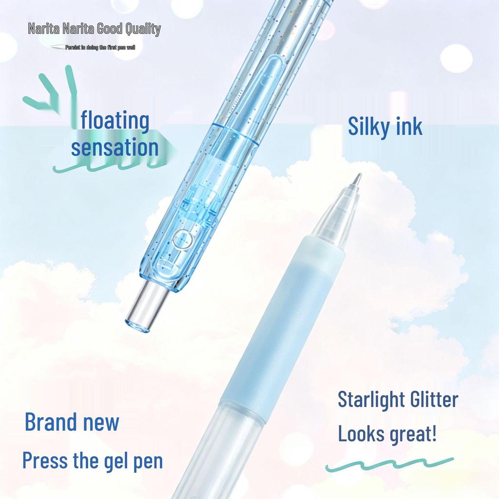 Narita 815S Low Damping 0.5 Black Click Pen - Ideal for Student Exam Preparation