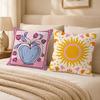 Colorful Decorative Cushion Cover Double-Sided Printed Pillow Cover Hypoallergenic Dust-Mite Proof